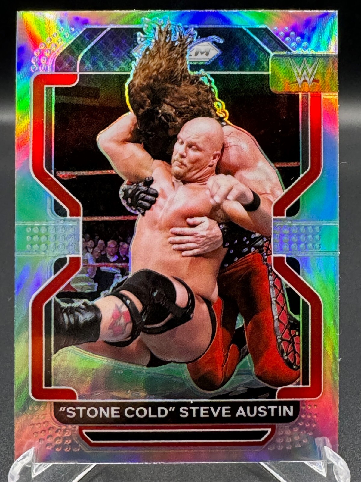 Stone Cold! 2022 Panini Prizm WWE Steve Austin!!! #192 Silver!!! HOF!!!