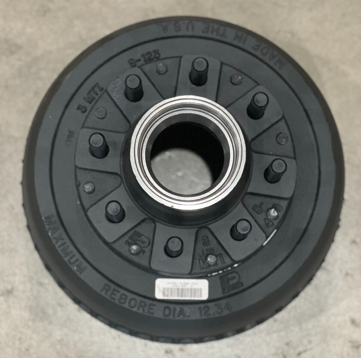 Dexter 9-44 Non-ABS Brake Drum For 9K-10K Lb General Duty Axles - 8 On 6-1/2 - Foto 3