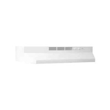 Broan 4130 30"W Steel Non Ducted Under Cabinet Range Hood - White