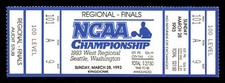 1993 NCAA Basketball Tournament West Regional Finals Full Ticket Michigan 222614