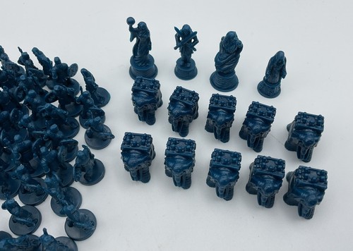2004 RISK GodStorm Replacement Parts - Blue Pieces - Soldiers; Elephants; Gods - Picture 3 of 4