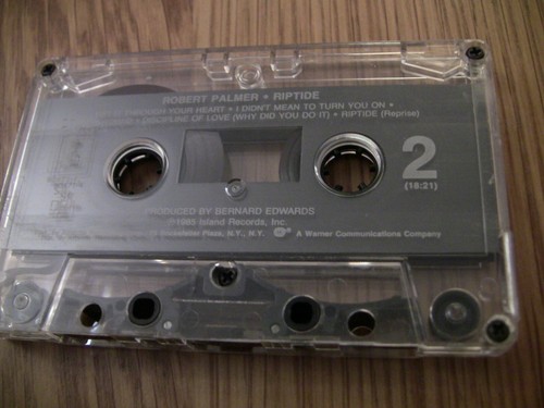 ROBERT PALMER RIPTIDE CASSETTE W/ "ADDICTED TO LOVE"  - Picture 2 of 5