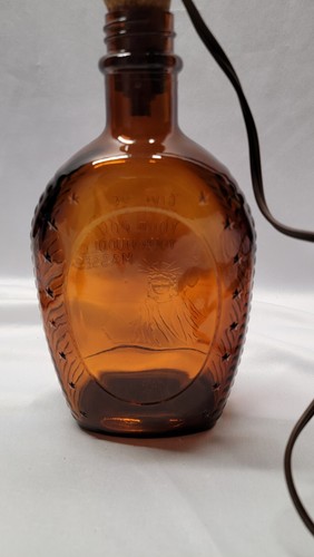 1976 Vintage Blockhaus Sirup Braunglas Freiheitsstatue Dame Rarität Lampe - Bild 4 von 5