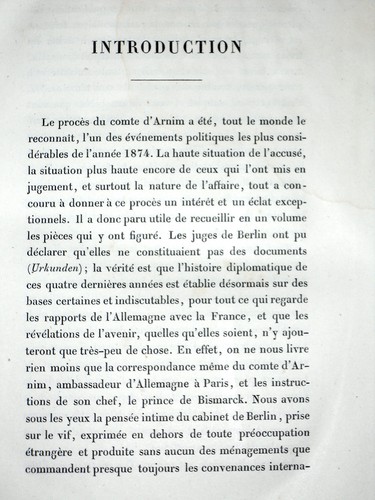 Le procès d'Arnim HARRY VON ARNIM 1824-1881 Bismarck Thiers M. de Holstein - Picture 3 of 12