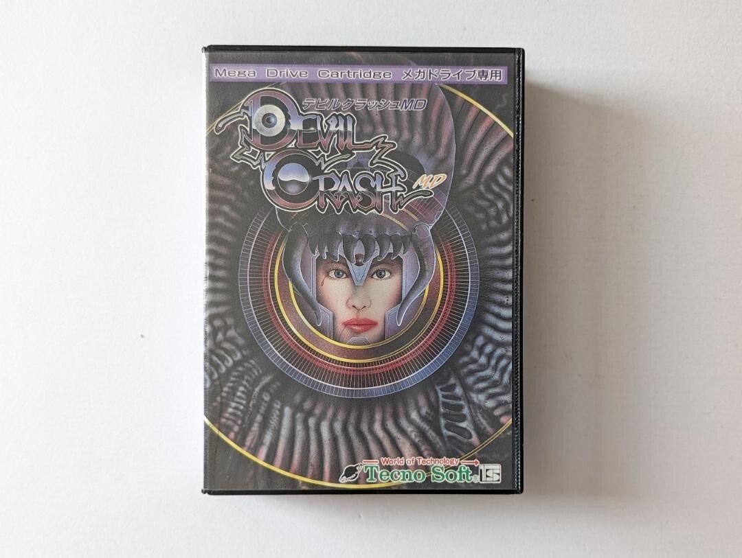 SEGA - DEVIL CRASH / デビルクラッシュ [MD] Devil Crash MD Sega Mega Drive Japan NRMT condition COMPLETE