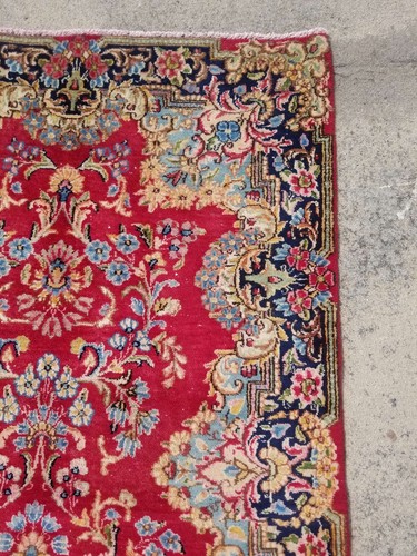 Largo corredor multicolor de lana oriental tradicional hecho a mano 330x97cms - Imagen 4 de 12