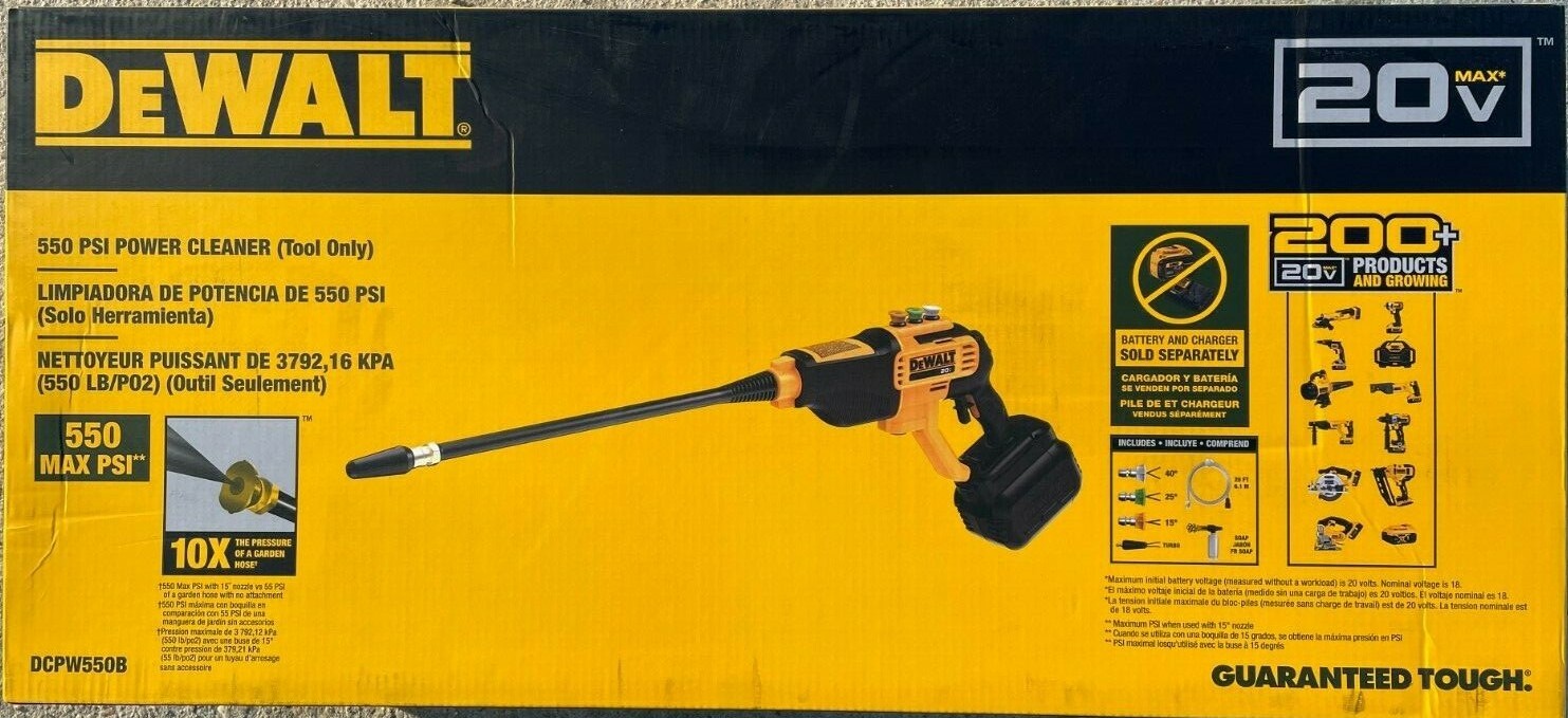 DEWALT DCPW550B купить в Америке, лот 
