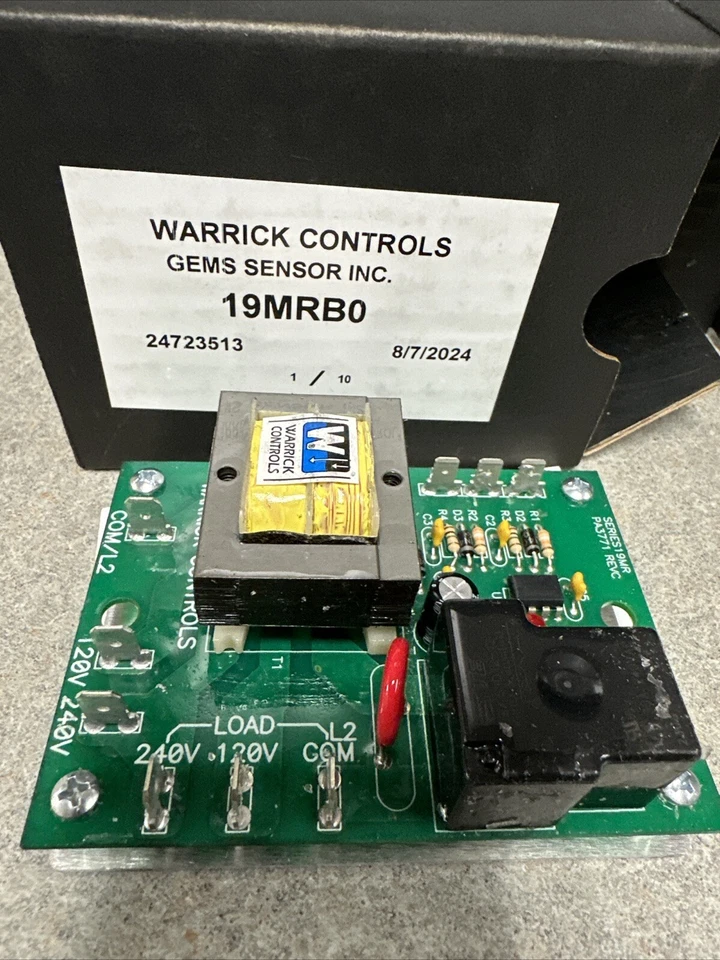 Warrick Controls Gems Sensors 19MRBO - Liquid Level Control Relay, 120 / 240 VAC - Image 2 of 2