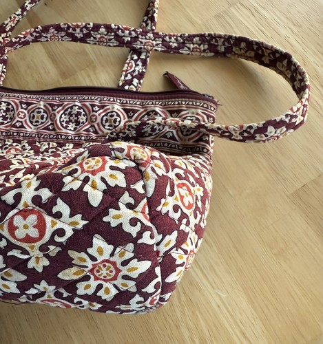 Vera Bradley Purse Shoulder Bag Brown Medallion Retired EUC No Wear/Fade/Stain - Picture 6 of 7