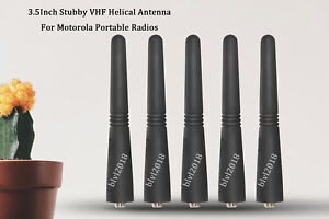 5x-VHF-Stubby-3-5-034-Antenna-For-Motorola-CP200-HT750-HT1250-PR400-GP300-RADIO
