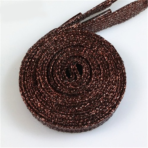 110cm Gold Silver thread Sport Sneakers Shoelaces Bootlaces Shoe Laces Strings" - Picture 19 of 22
