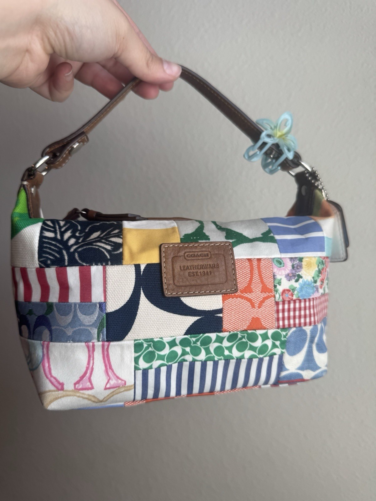 Coach Patchwork hand bag, in perfect condition, n… - image 2