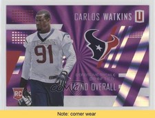 2017 Panini Unparalleled Class of Rookie Purple 11/149 Carlos Watkins READ 1u6
