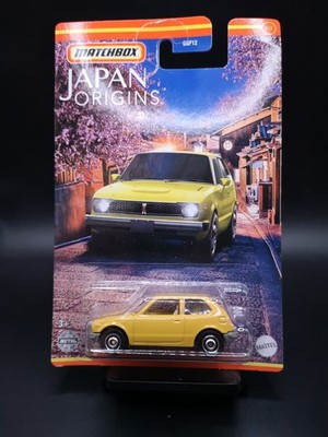 Matchbox 1976 Honda CVCC gelb Japan Origins sealed long card