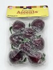 Vintage 38mm Beaded Faux Apples Sugar Coated Decorative Fruit Pack of 8 New