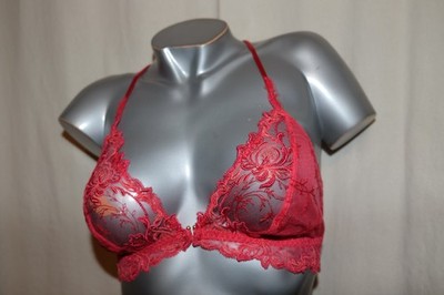 LISE CHARMEL feiner Bralette BH o. Bügel SOURCE BEAUTÉ hibiscus rot L NEU
