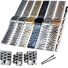 Beads of Rice Massiv Edelstahl Uhrarmband Ersatz Armband Uhrenarmband 20 22mm