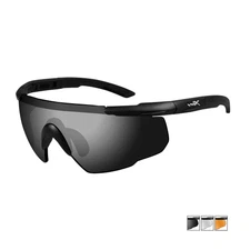 Wiley X Saber Advanced Ballistic Eyewear - Smoke Grey / Clear / Light Rust Lens