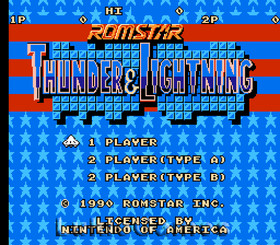 Thunder & Lightning - Rare NES Nintendo Game