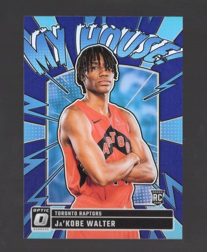 2024-25 Donruss Optic Ja’Kobe Walter My House RC #10 Purple Holo Prizm Raptors - Bild 1 von 3