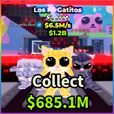 #ad Los Mi Gatitos ULTRA RARE ✅ Steal a Brainrot🔥ROBLOX $9.99