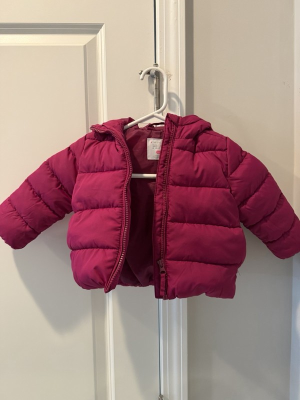 The Children’s Place Toddler Girls Puffer Jacket Purple Rose 12-18 Months