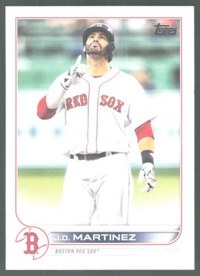 2022 Topps Series 1 Baseball 182 J.D. Martinez Boston Red Sox
