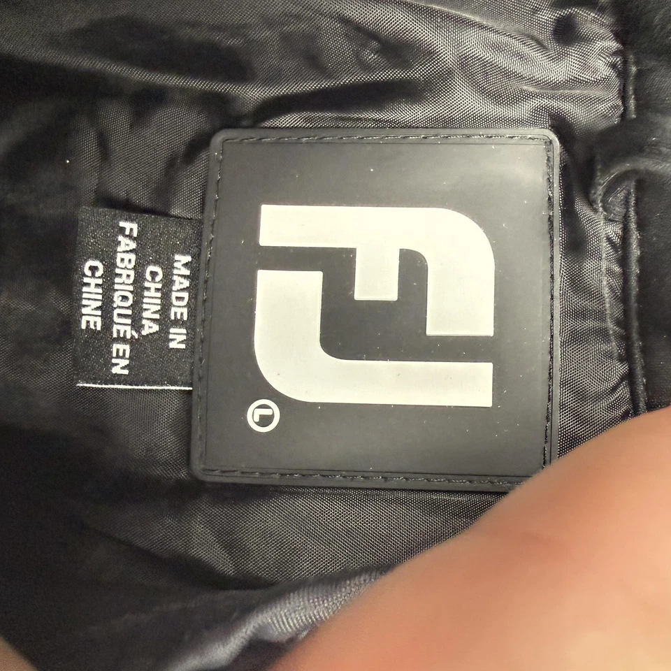 Chaleco FootJoy Para Hombres Grande Negro Acolchado Golf Cremallera Completa Roble Aislamiento Nacional Foto 2 de 4