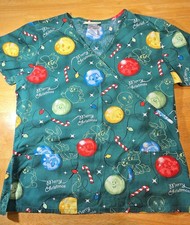 Looney Tunes Christmas Ornament Scrubs, SMALL, 5 ship, Each add. item 1 ship