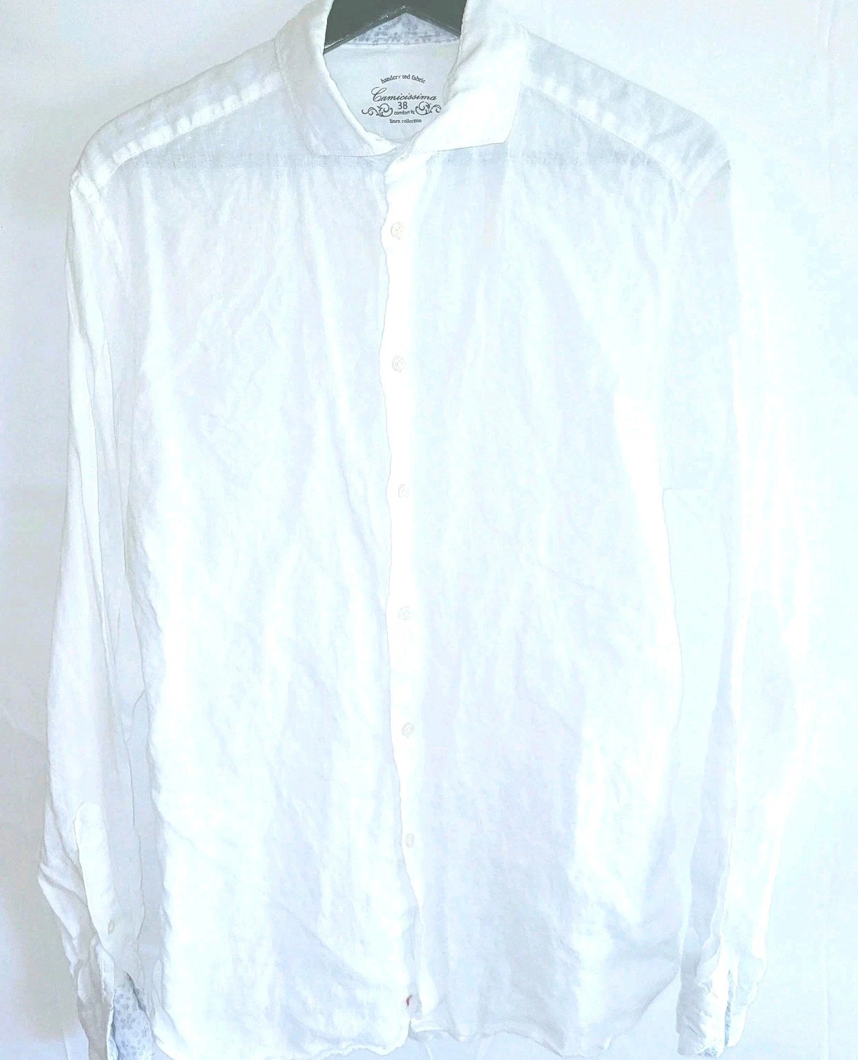 Carmicissima Comfort Fit Linen Collection Mens 38 Long Sleeve Button Front White
Opens in a new wind