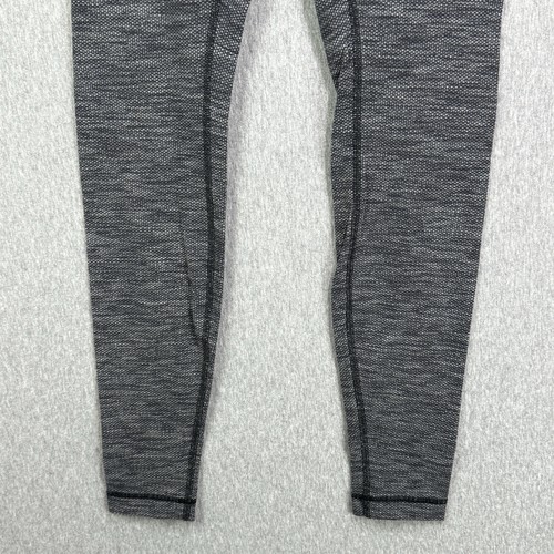 Lululemon Leggings Damen 6 Mid Rice Wunder Under schwarz grau strukturiert Yogahose - Bild 5 von 10