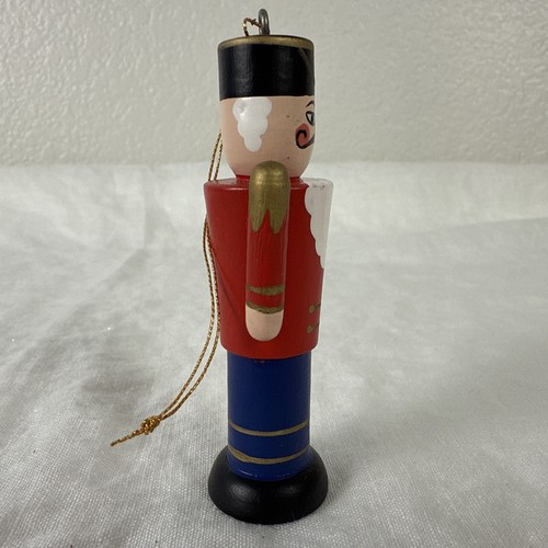 Vtg 1984 Avon Wooden Soldier Ornament 3” Nutcracker Collection - Picture 3 of 6