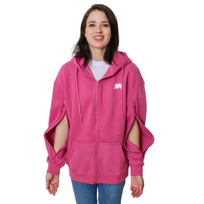 Warm Dialysis Chemo Infusion Jacket w/Bilateral Arm Zipper Hemodialysis Hoodie