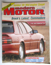MODERN MOTOR JUNE 1988  - BROCK COMMODORE COVER - BUY IT NOW - #10
