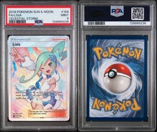 Pokemon PSA 9 MINT Lisia 164/168 Celestial Storm Full Art Holofoil 2018 