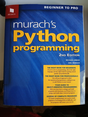 Murach's Python Programming (2nd Edition) by Joel Murach and Michael Urban...