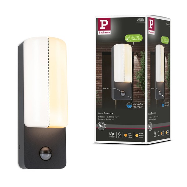 LED AußEnwandleuchte Bonnie DäMmerungsgesteuerter Bewegungsmelder (Ir) Insektenf-image