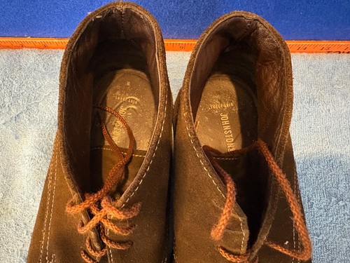 Stivaletti chukka Johnston and Murphy marroni scamosciati pelle di pecora uomo taglia 11M - Foto 8 di 20