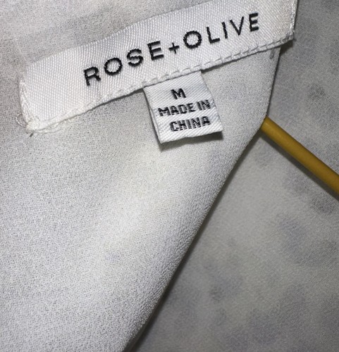 Blusa Mujer Rosa Y Oliva Sin Mangas Talla M Estampado Animal Cremallera Trasera - Imagen 6 de 9