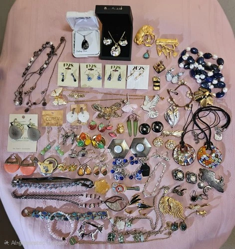 Vintage and Modern Costume Jewelry Lot of 67