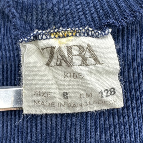 Zara Tank Top Youth Girl 8 Buttons Blue Solid..#27755 - Picture 3 of 10