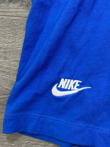 Nike Sportswear Club Essentials Multi Swoosh Tee Blue Men’s Large L - Picture 3 of 13