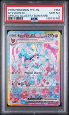 2025 POKEMON PRE EN-PRISMATIC EVOLUTIONS #156 SYLVEON EX PSA 10 on eBay