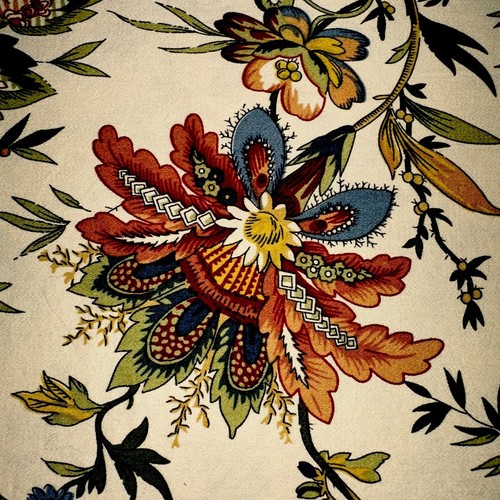 Waverly Flächenvorhang Jakobsmuschel hellbraun Blumenmuster 50x78" Stange Tasche Panel EUC - Bild 3 von 9
