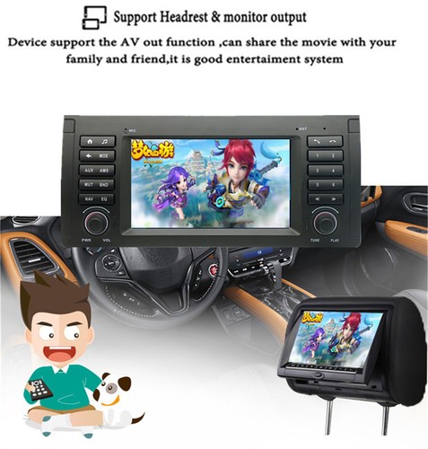 7" For BMW E38 E39 E53 M5 X5 Android 13 Stereo Radio GPS Navi Head Unit OBD RDS - Picture 20 of 23