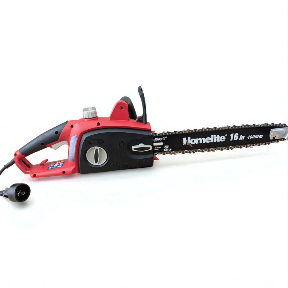 Motosierra Eléctrica Homelite 16" 9 Amp Sin Herramientas Tensión de Cadena, Engrasador Automático Foto 3 de 4