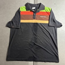 Vintage Burger King Black Retro Work Employee Uniform Polo Shirt Size L / Large