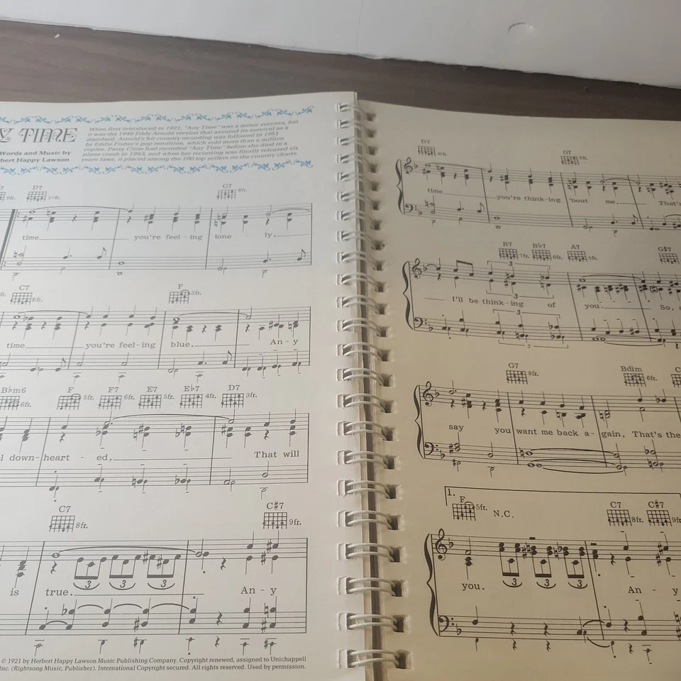 Reader's Digest Country and Western Songbook encuadernado en espiral Foto 4 de 4