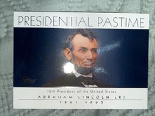 2004 Topps Abraham Lincoln #PP16 Presidential Pastime Insert NM