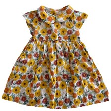 Good Lad Sweet Sunflower Classic Dress Baby Girls 24M Short Sleeve Fall Autumn